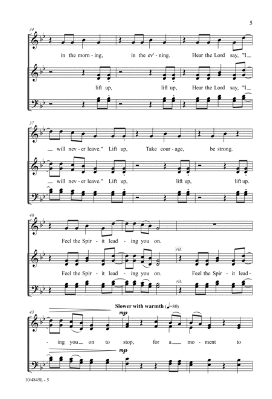 Help Me Lift-a-My Load 4-Part scores gallery preview page 5