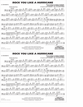 Rock You Like A Hurricane (arr. Conaway/Finger) - 1st Trombone