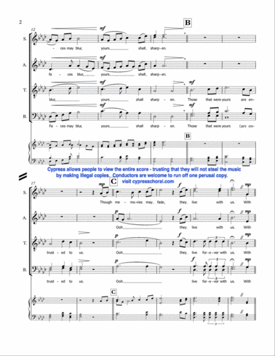 We Shall Remember We Shall Remember 4-Part scores gallery preview page 3