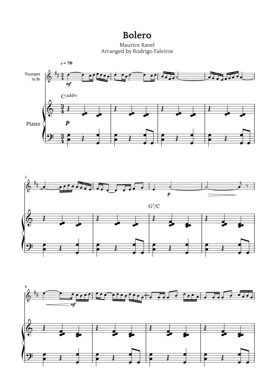 Bolero Chamber Music scores gallery preview page 1