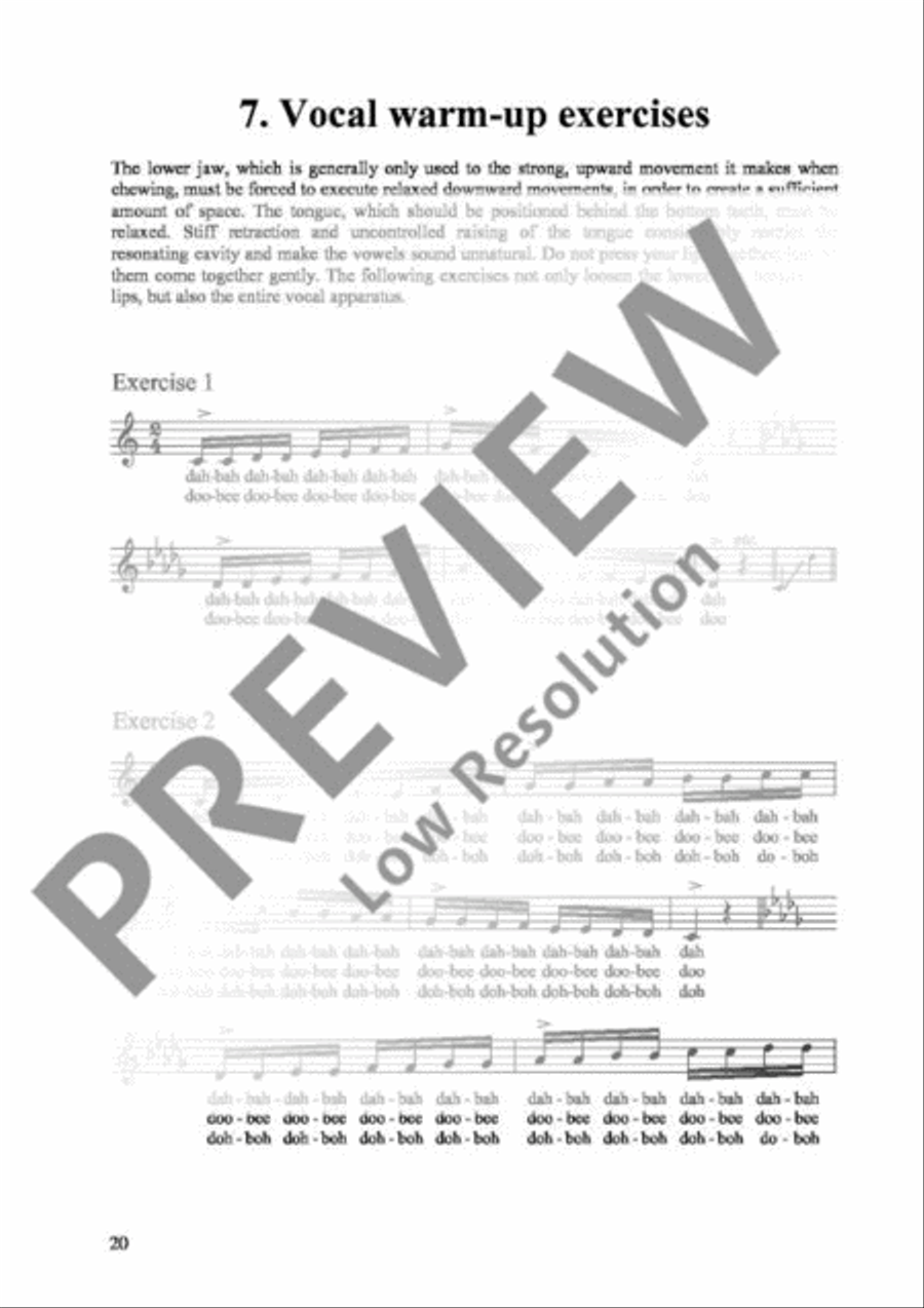 Vocal Warm-ups Choir scores gallery preview page 21