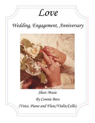 Love Book - Wedding, Engagement & Anniversary - Voice, Piano and optional instruments