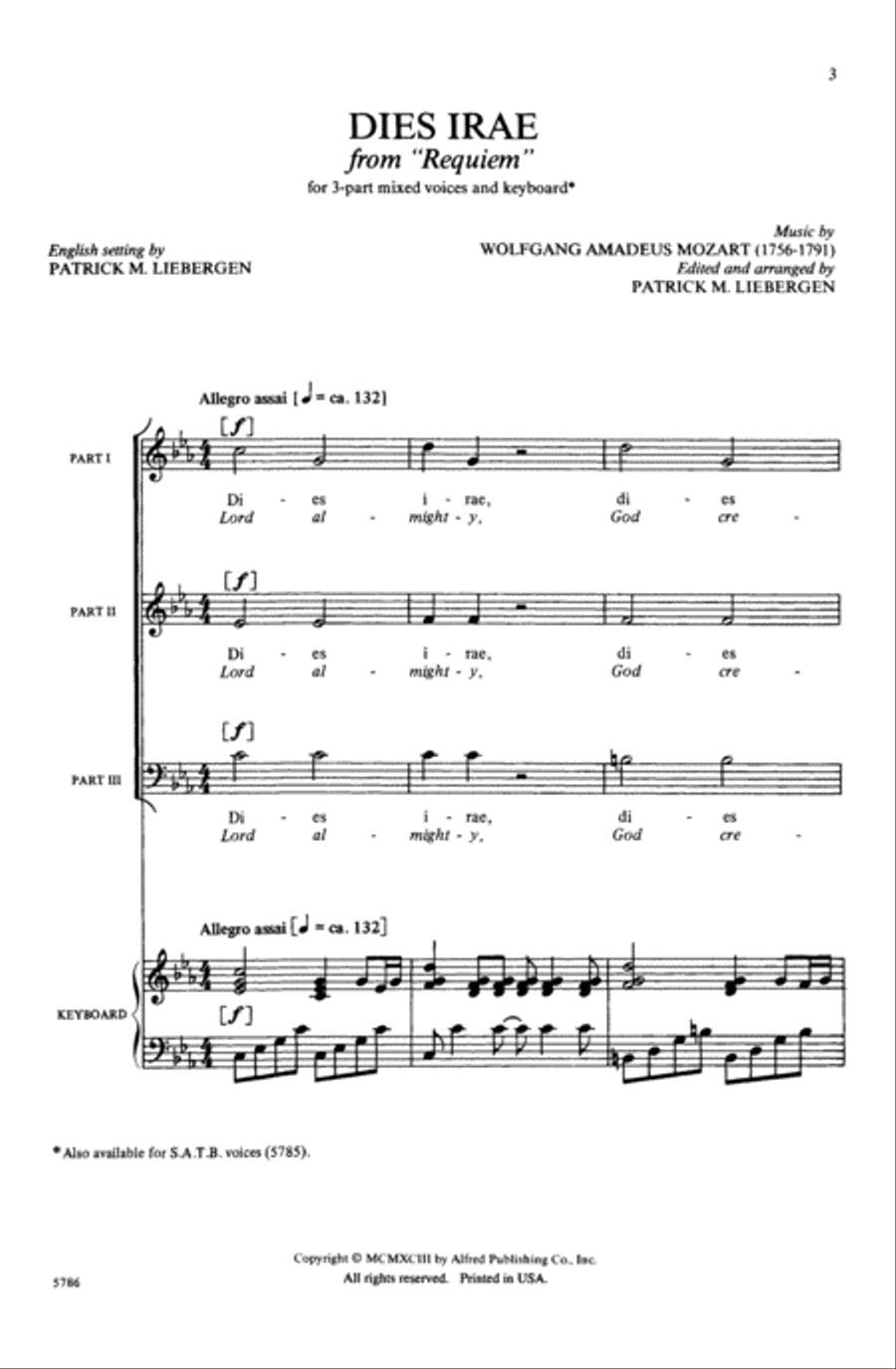 Dies Irae (from Requiem) Choir scores gallery preview page 2