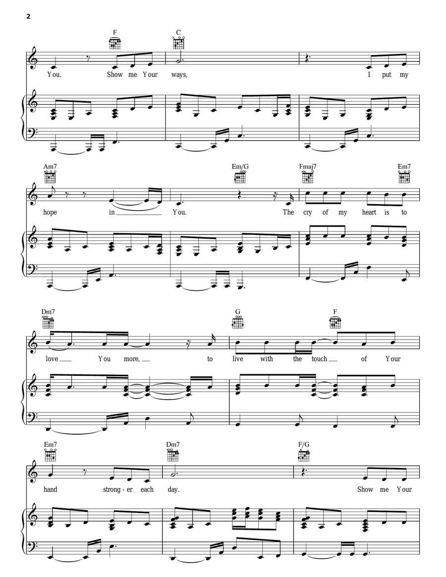 Show Me Your Ways Show Me Your Ways Acoustic Guitar scores gallery preview page 2