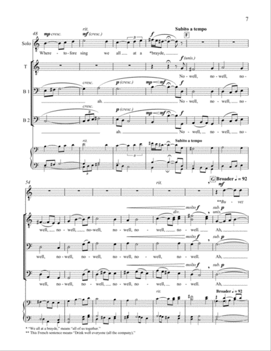 Carols Ancient and New: 2. Sir Christemas TTBB scores gallery preview page 4