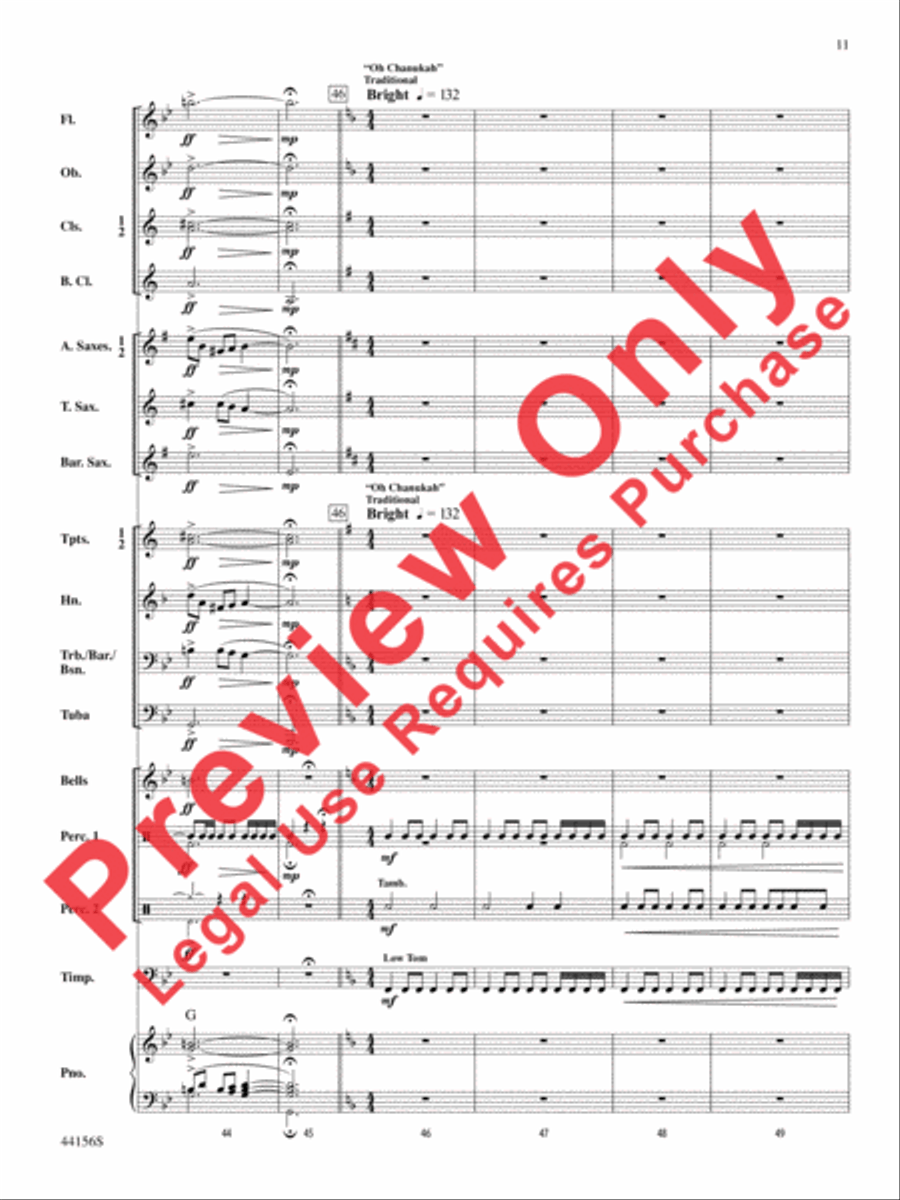 Holiday Celebrations Concert Band scores gallery preview page 11