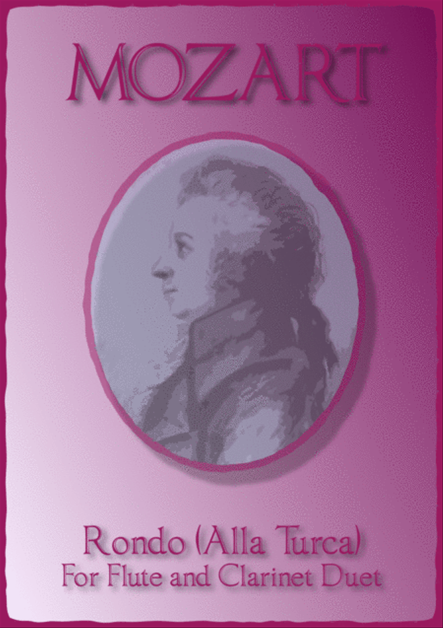 Rondo Alla Turca, W A Mozart, Flute and Clarinet Duet. Woodwind Duet scores gallery preview page 1