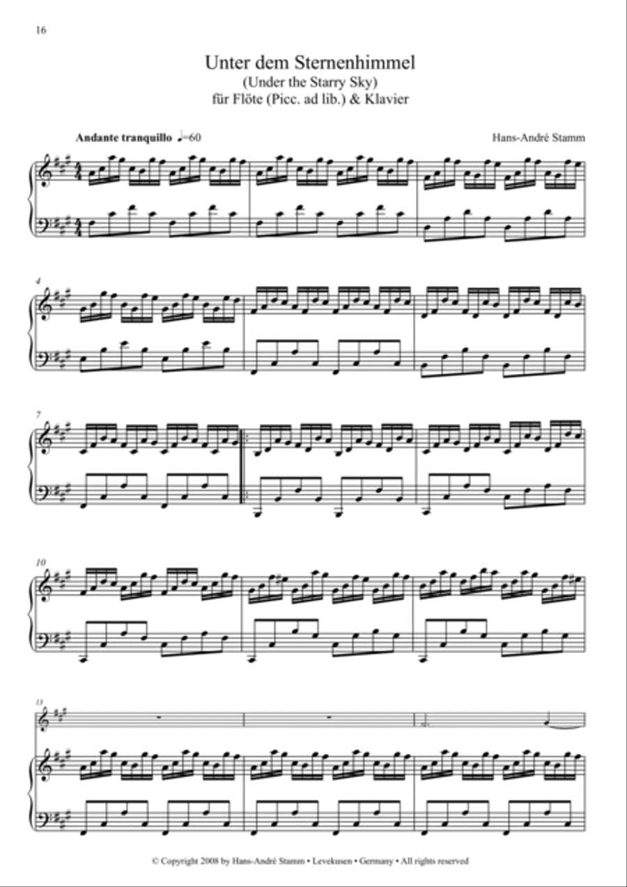 Ten pieces for flute & piano