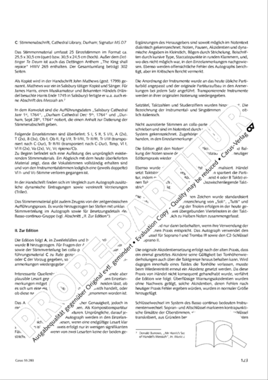 Te Deum for the Victory of Dettingen SSATB scores gallery preview page 140