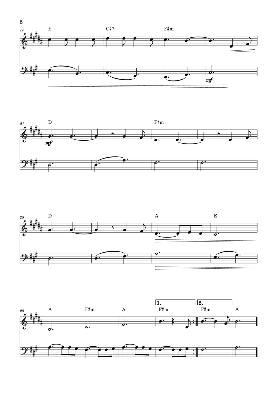 Hallelujah Trumpet Duet scores gallery preview page 2