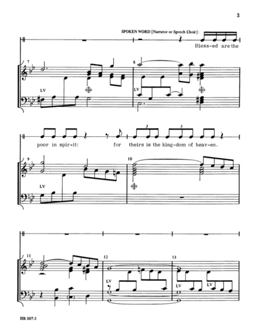 The Beatitudes The Beatitudes Choir scores gallery preview page 3