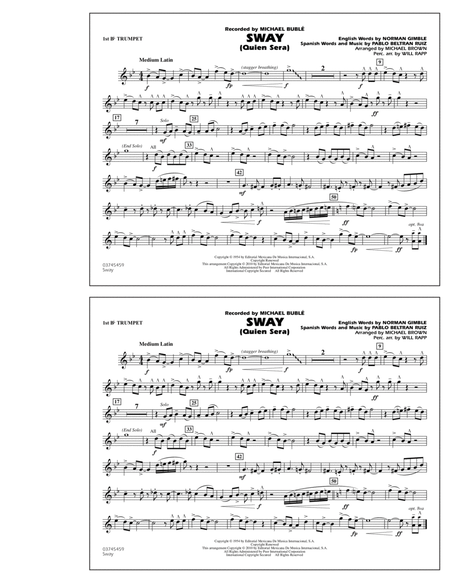 Sway (Quien Sera) - 1st Bb Trumpet
