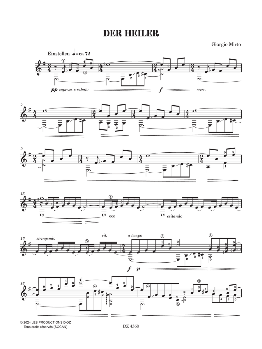 Der Heiler Classical Guitar scores gallery preview page 4