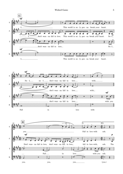 Wicked Game (arr. Ed Aldcroft)