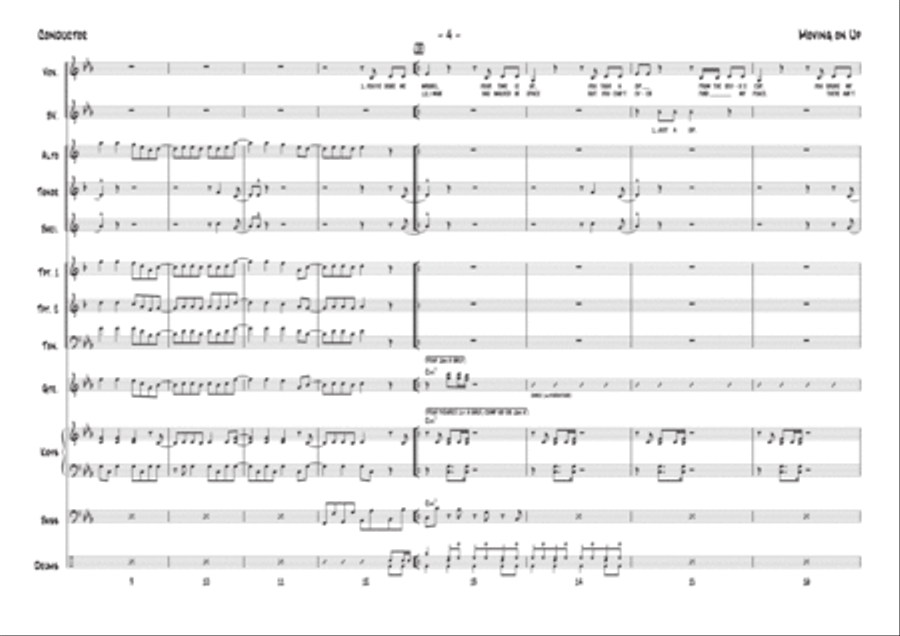 Moving On Up Tenor Saxophone scores gallery preview page 4