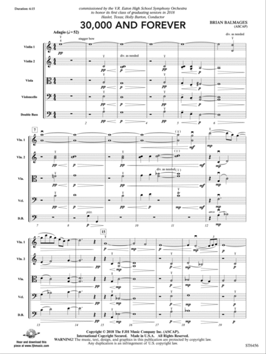 30,000 and Forever: Score String Orchestra scores gallery preview page 3