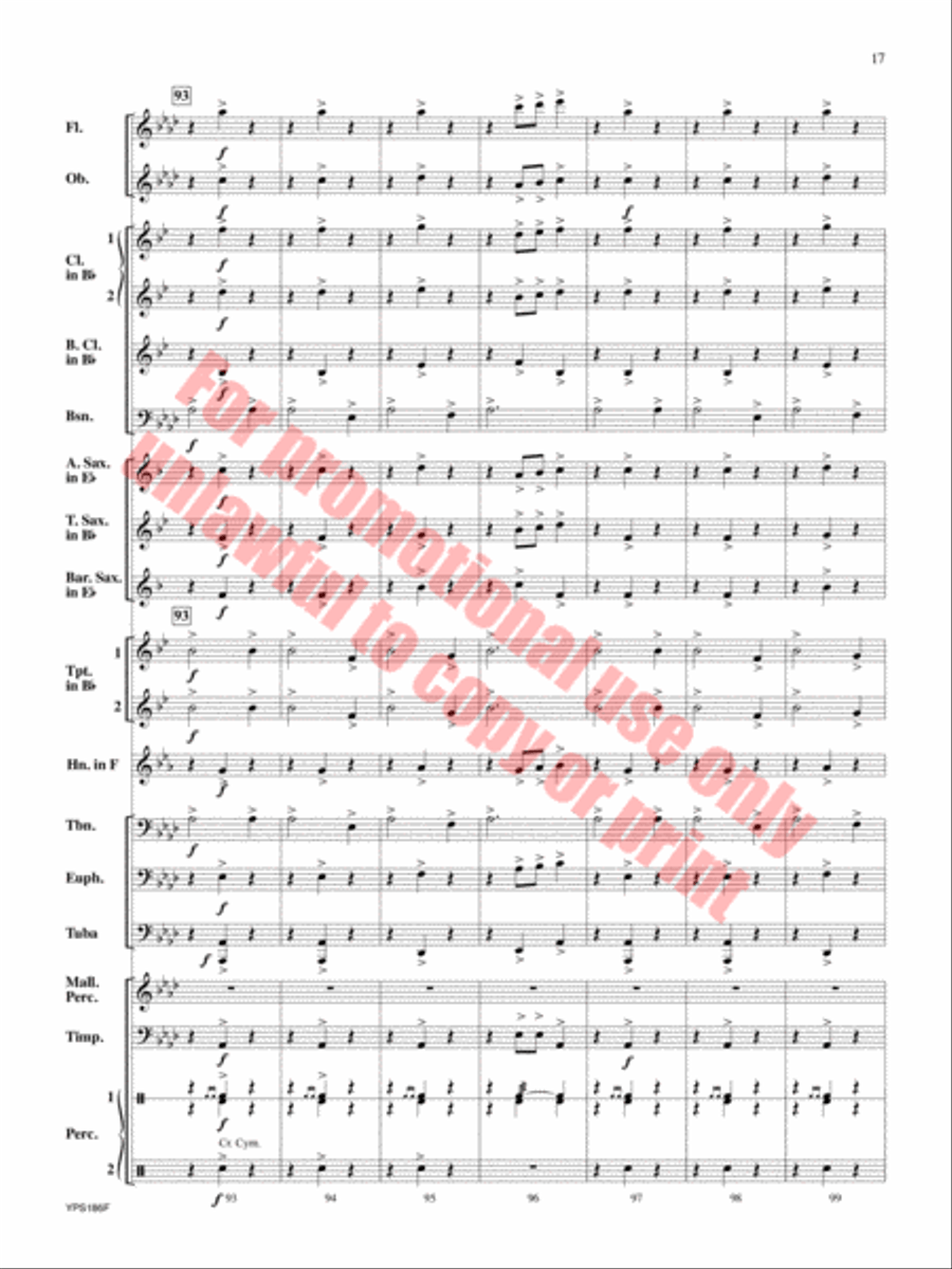 Renaissance Canzona Concert Band scores gallery preview page 18