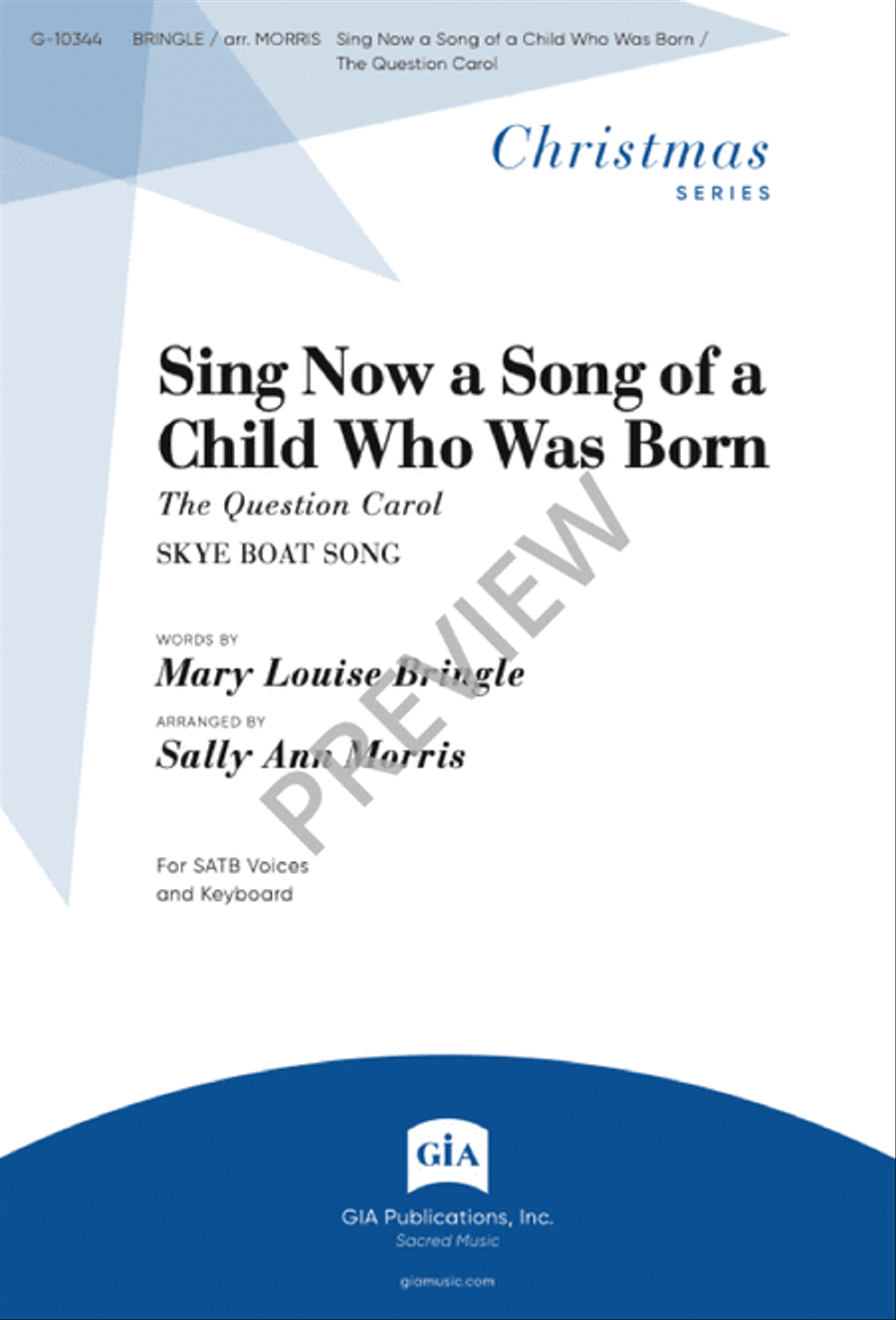Sing Now a Song of a Child Who Was Born 4-Part scores gallery preview page 2
