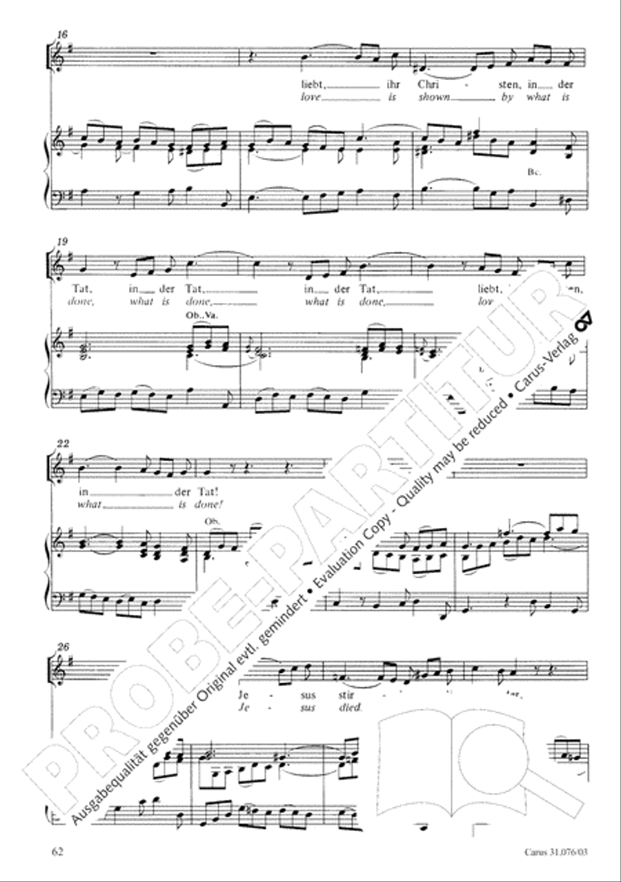 The heavens are telling the Father's glory (Die Himmel erzahlen die Ehre Gottes) 4-Part scores gallery preview page 63
