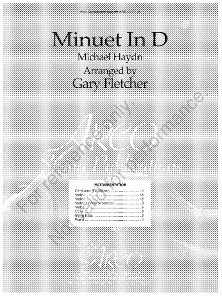 Minuet in D Minuet in D String Orchestra scores gallery preview page 2