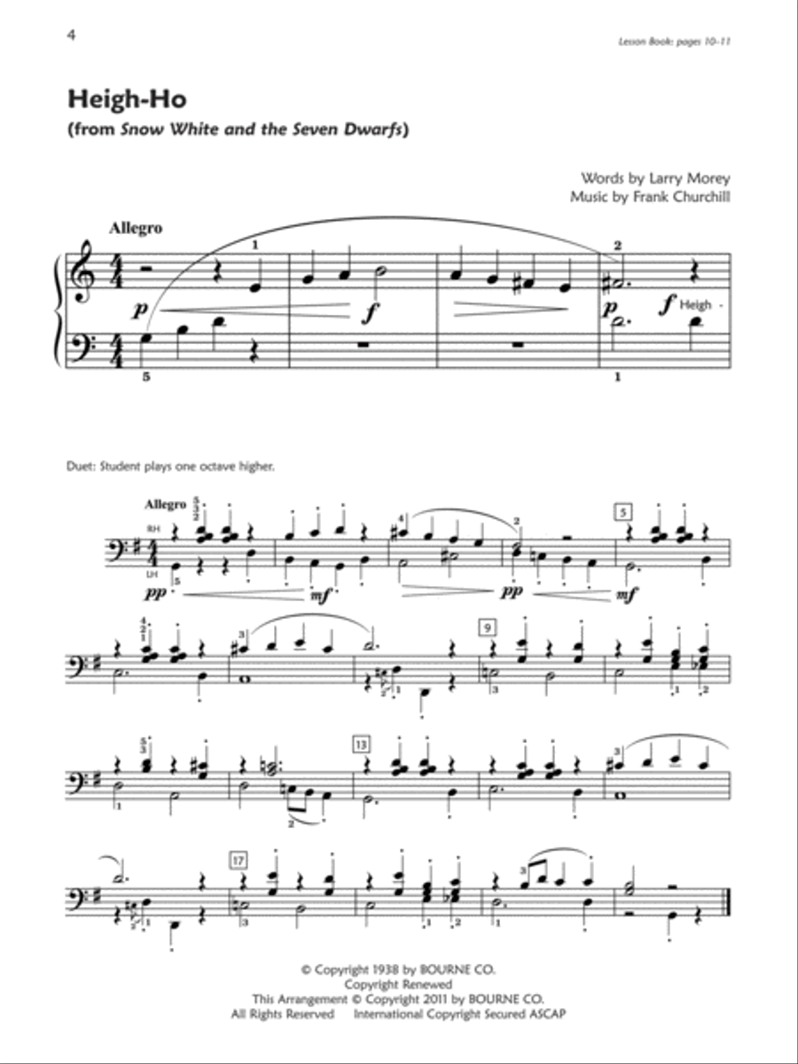 Premier Piano Course Pop and Movie Hits, Book 2A Piano Method scores gallery preview page 2