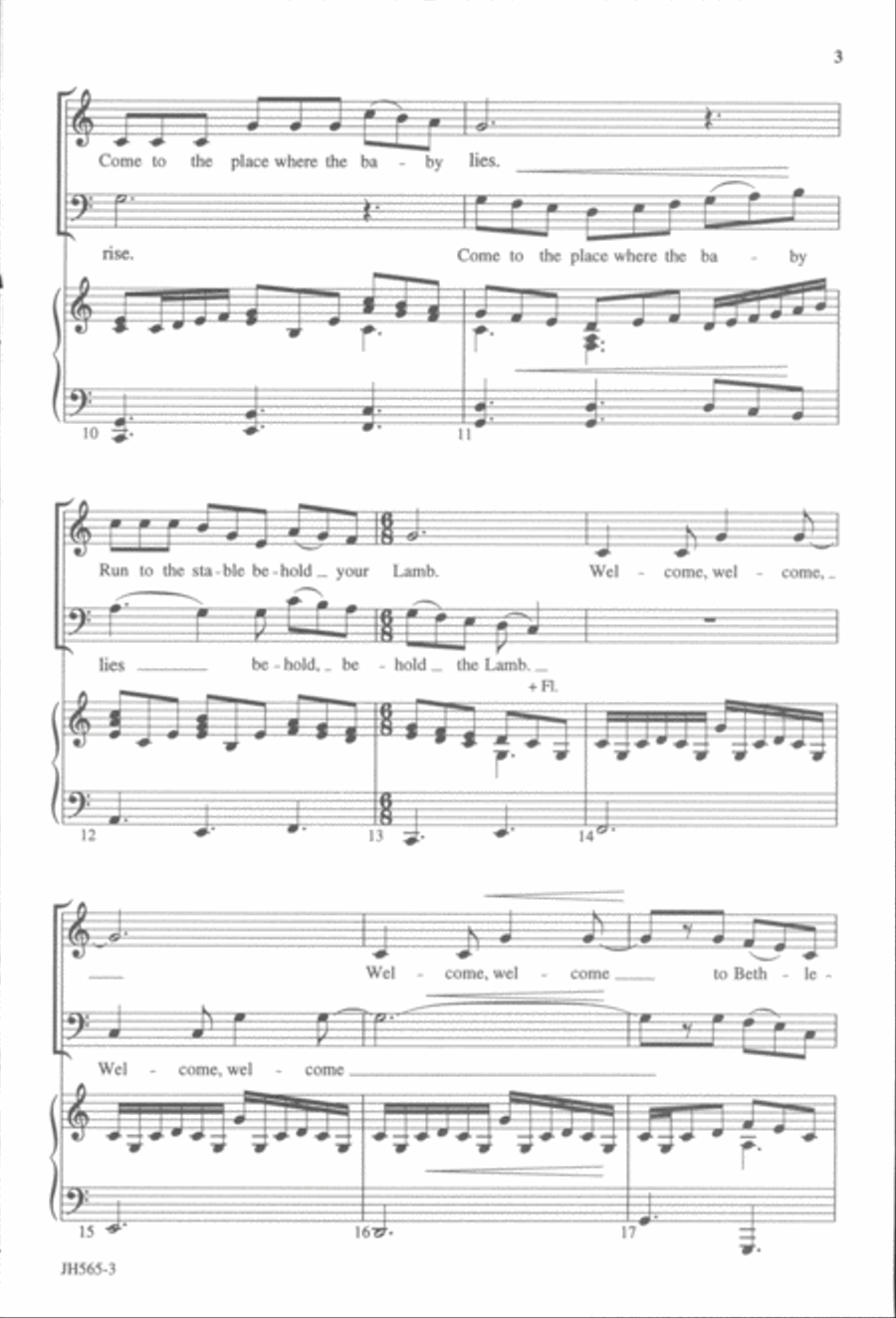 Welcome, Welcome Welcome, Welcome 2-Part scores gallery preview page 3