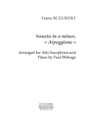 Book cover for Sonata in a minor "Per Arpeggione"