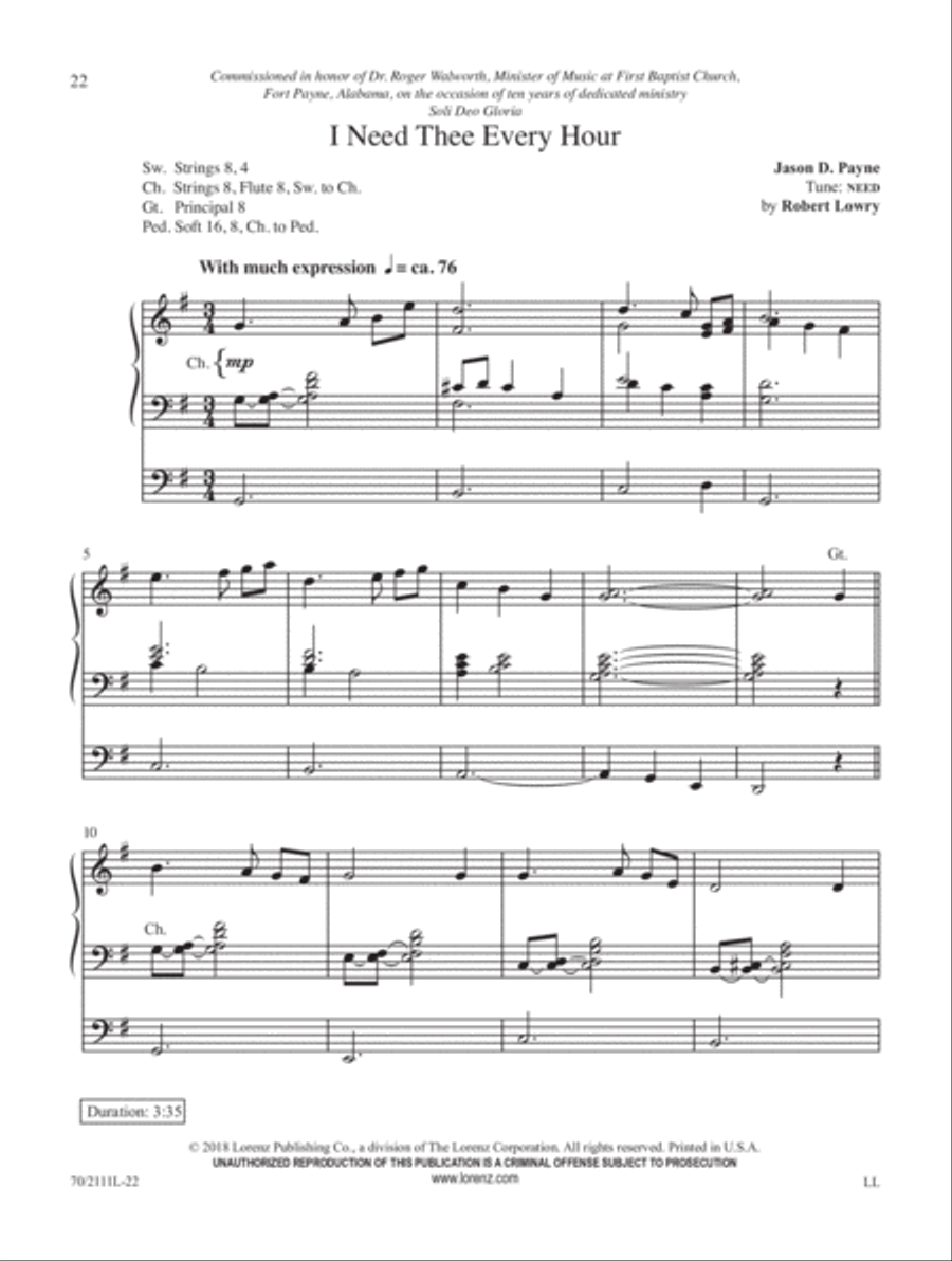 Sunday Jubilation Organ Solo scores gallery preview page 8