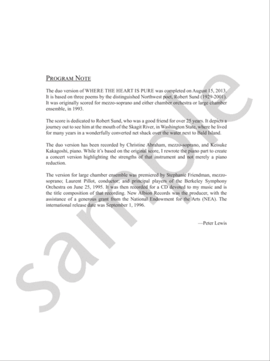 Where The Heart Is Pure Chamber Music scores gallery preview page 3
