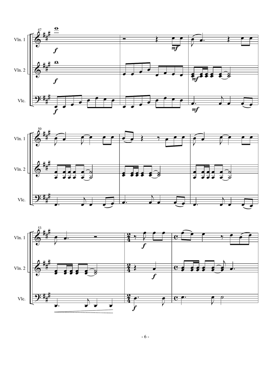 Oh, Pretty Woman Oh, Pretty Woman String Trio scores gallery preview page 6