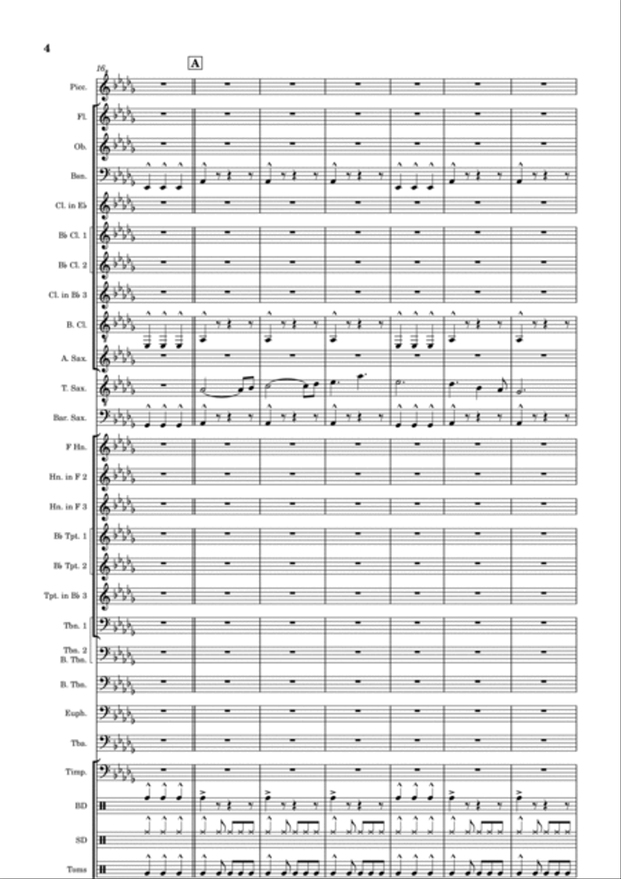 The Cornet's Reel Concert Band scores gallery preview page 4