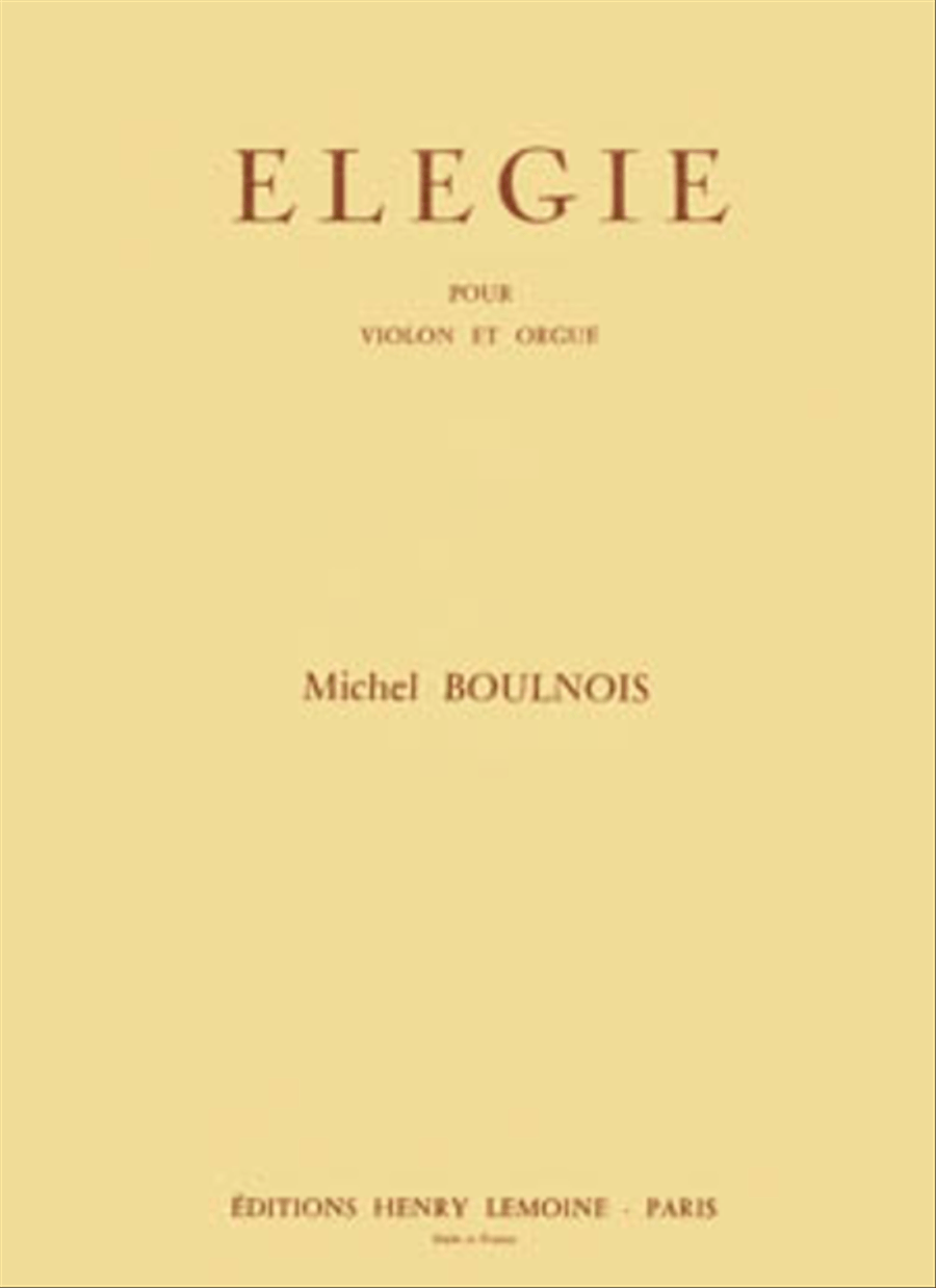 Elegie Violin Solo scores gallery preview page 1