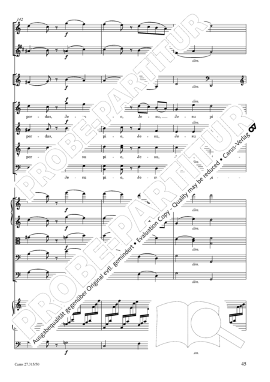 Requiem in C major 4-Part scores gallery preview page 48