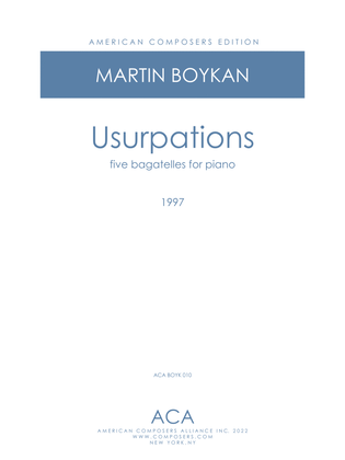 Book cover for [Boykan] Usurptations