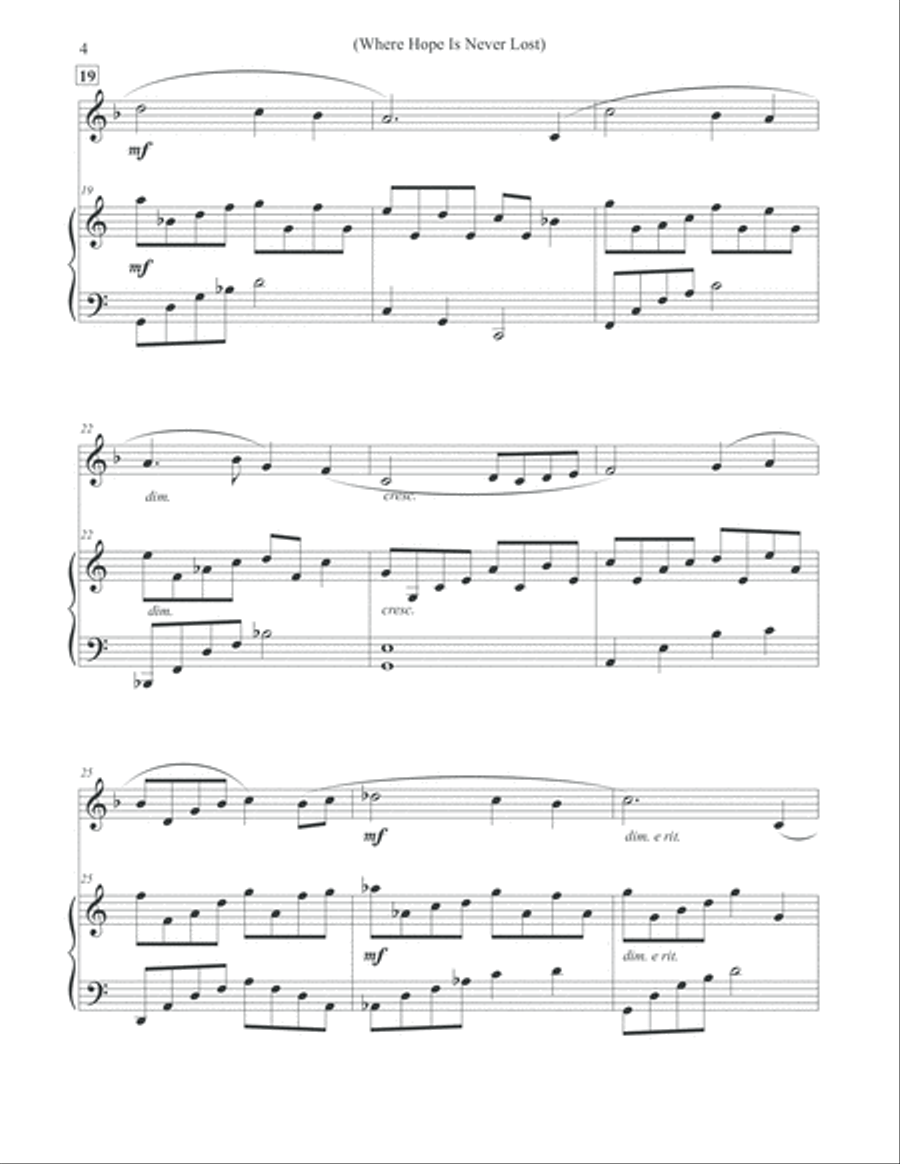 Where Hope Is Never Lost - Alto Flute & Piano Where Hope Is Never Lost - Alto Flute & Piano Flute Solo scores gallery preview page 4