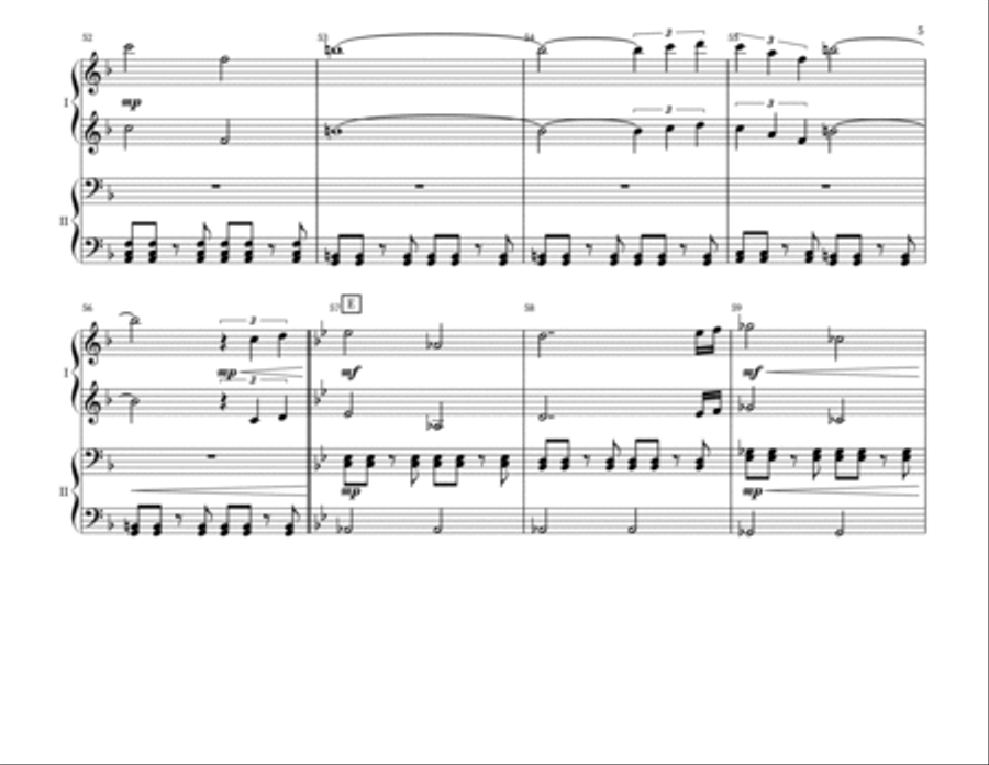 Back To The Future Piano Duet scores gallery preview page 5