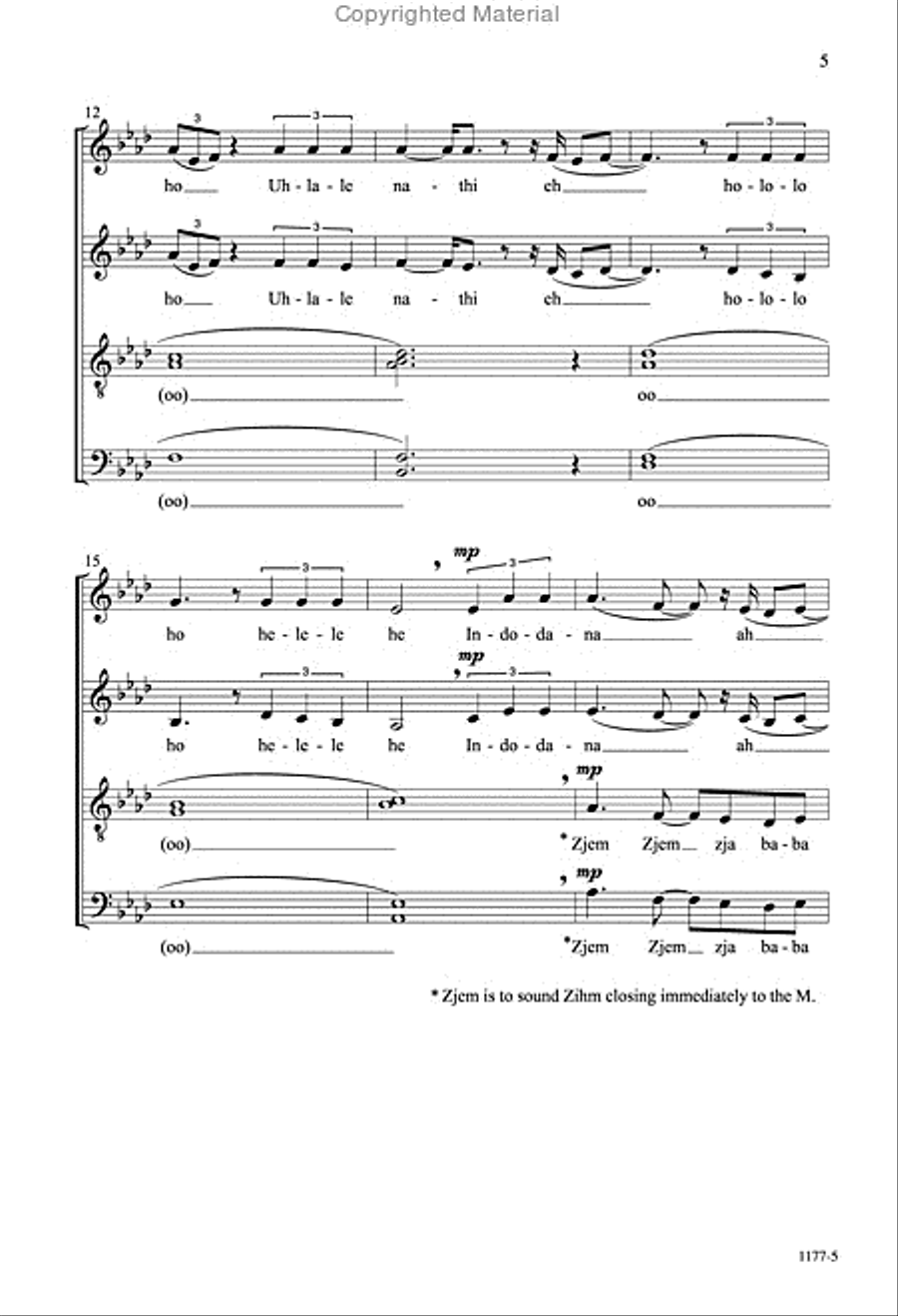 Indodana - SATB divisi Octavo Divisi scores gallery preview page 5