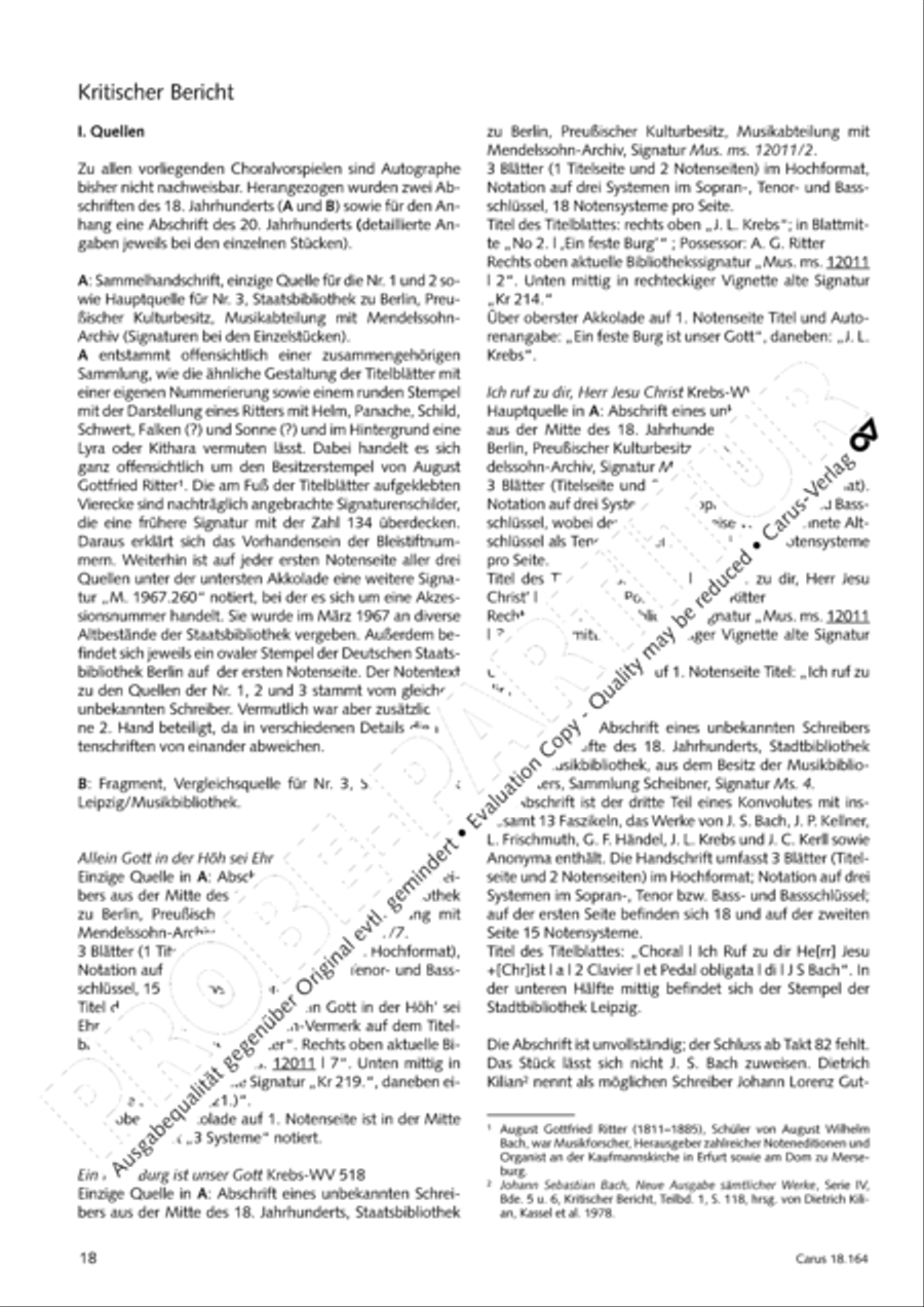 Krebs: Four Chorale Preludes Organ Solo scores gallery preview page 19
