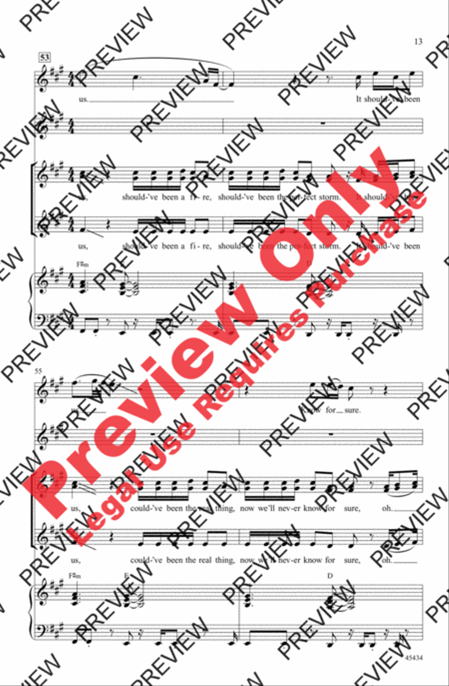 Should've Been Us Women's Choir scores gallery preview page 13