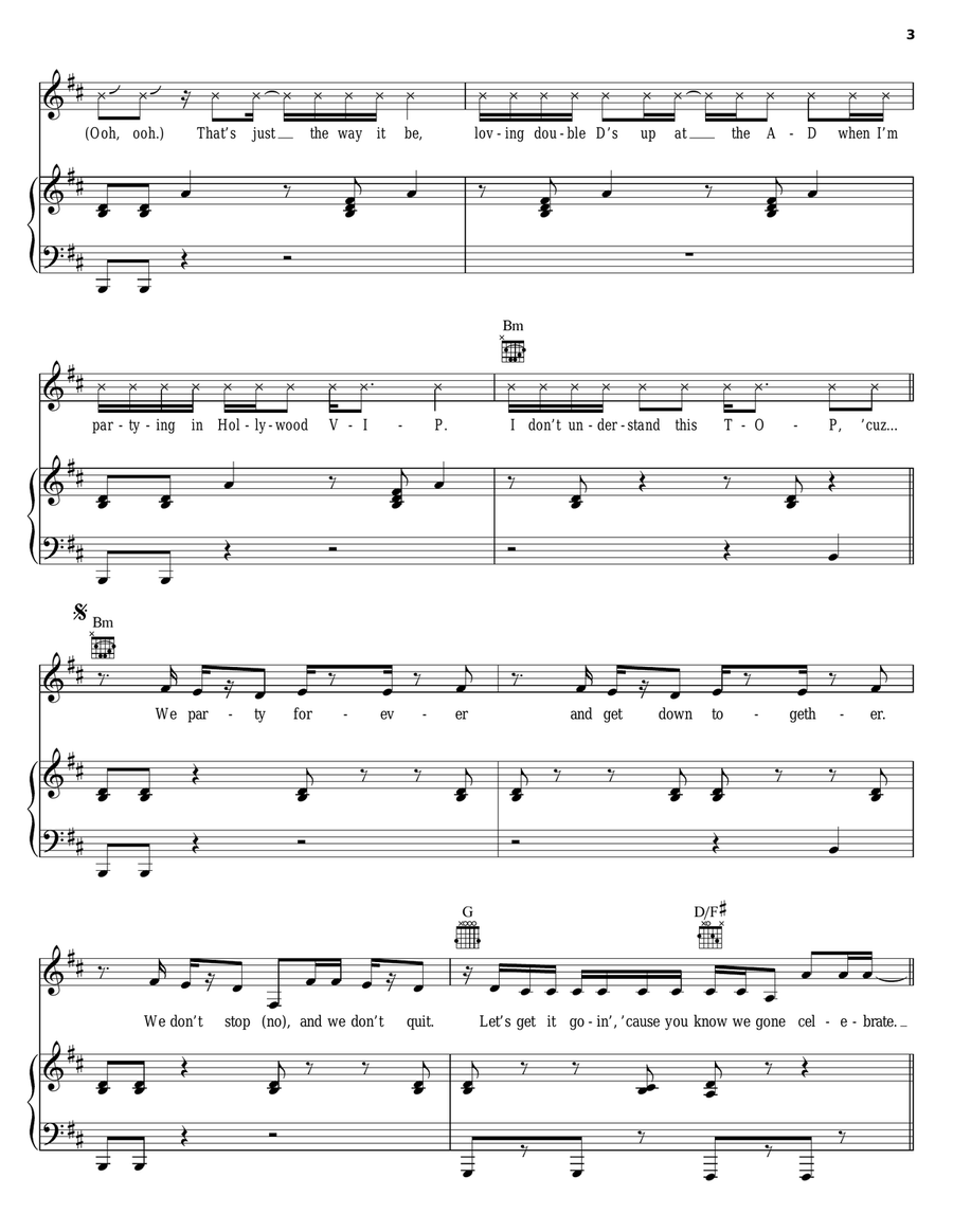 Labor Day (It's A Holiday) Piano, Vocal, Guitar scores gallery preview page 3