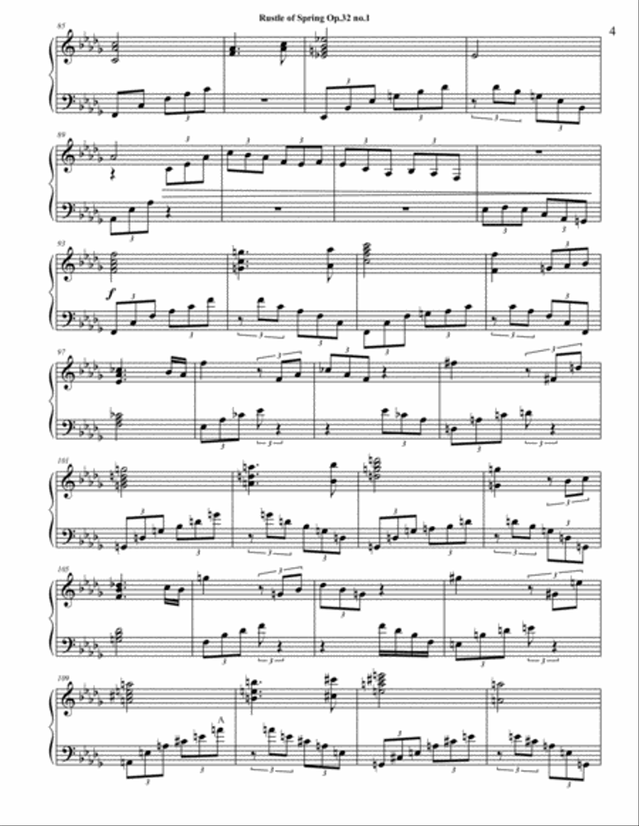 Rustle of Spring for Piano Solo Piano Method scores gallery preview page 5