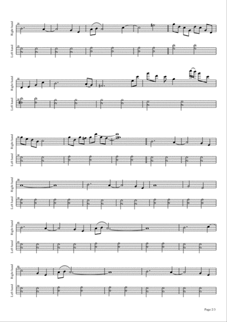 The Unspeakable Spirit The Unspeakable Spirit Easy Piano scores gallery preview page 2
