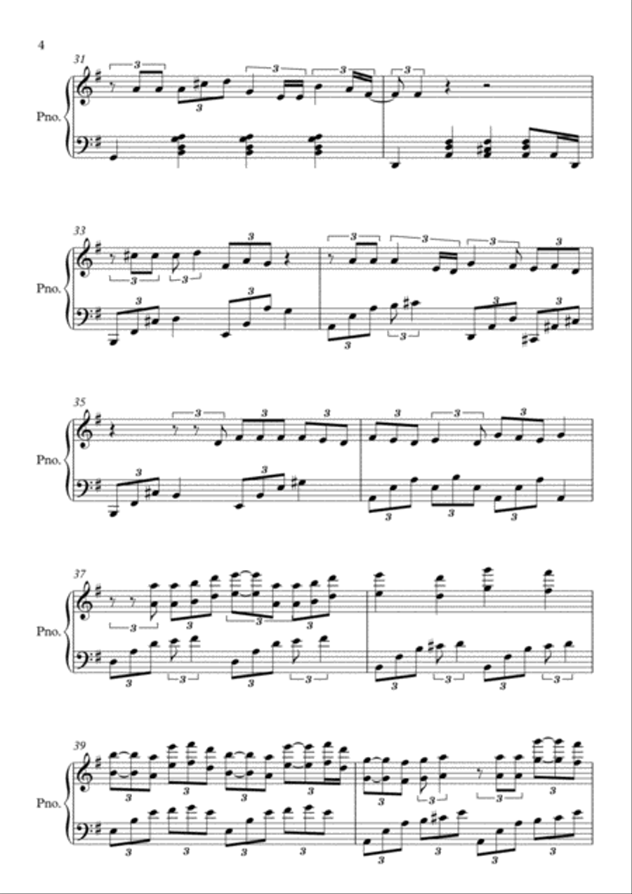 Only Us Piano Solo scores gallery preview page 4