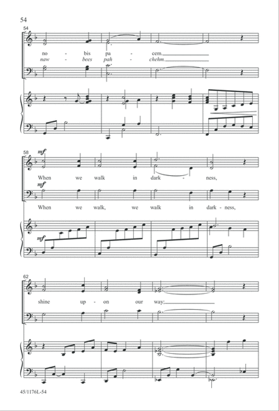 10 More Anthems for about 10 Singers 3-Part scores gallery preview page 54