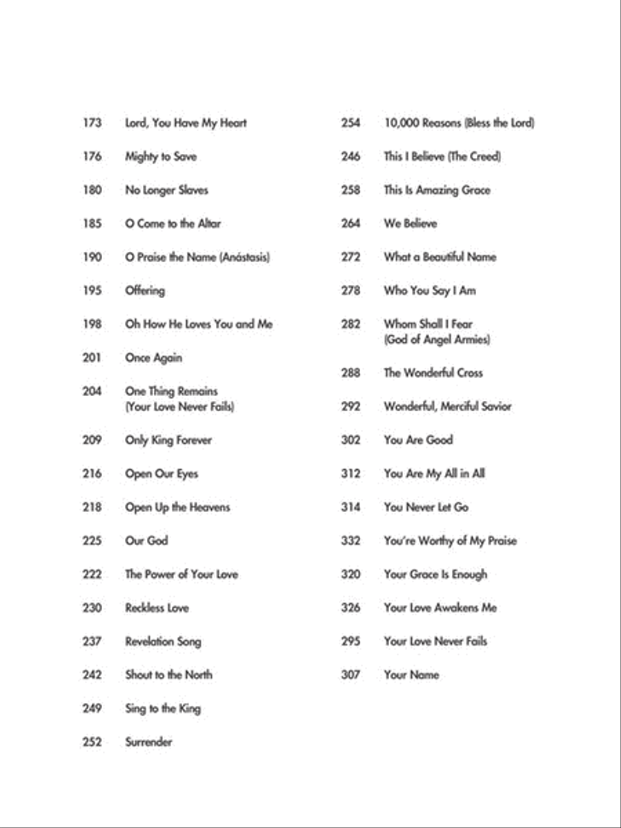 More of the Best Praise & Worship Songs Ever – 2nd Edition Easy Piano scores gallery preview page 4
