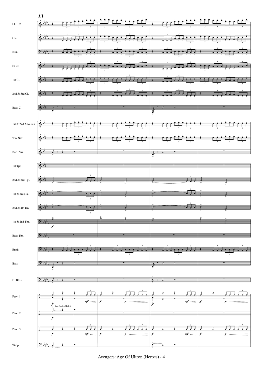 Heroes Concert Band scores gallery preview page 6