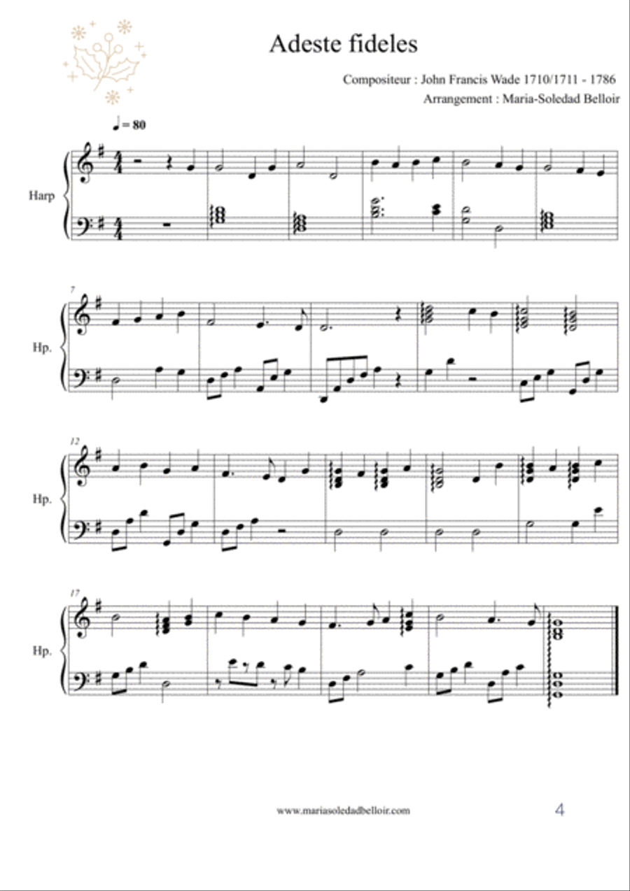 Christmas harp anthology Harp scores gallery preview page 5