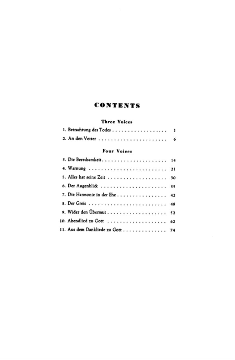 Three- and Four-Part Songs 4-Part scores gallery preview page 3
