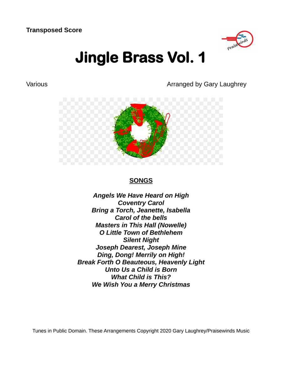 Jingle Brass Vol. 1 Brass Ensemble scores gallery preview page 1