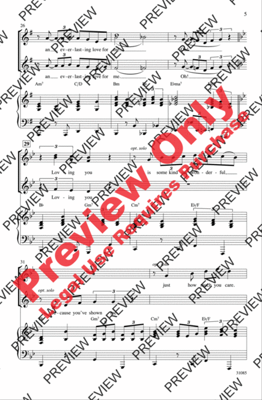 This Will Be (An Everlasting Love) Women's Choir scores gallery preview page 5